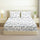 COTTON TWILL | Fitted Sheet | Floral Printed All-Around Elastic Deep Pocket Bedsheet with Matching Pillow Cover | 300TC| Soft, Breathable
