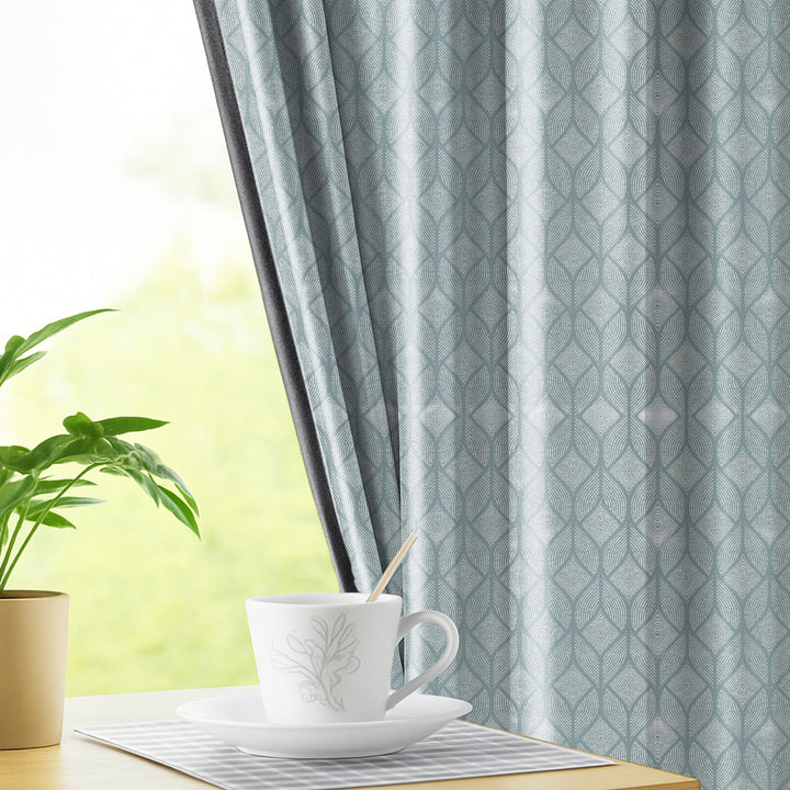 OGEE | Luxury Printed Blackout Curtains for Windows & Doors | Premium Noise Reducing & Thermal Insulated Curtains for Bedroom & Living Room Décor (Pack of 2)