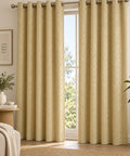 HERRINGBONE EMBOSSED | TRUE BLACKOUT Curtains | Thermal Insulated, Noise Reducing, Light Blocking | Grommet Hanging