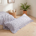 Luxury Body Pillow Cover with Ruffle Border | 20x54 Cotton Pillowcase for Cozy Modern Bedrooms