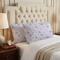 Cotton Printed Quilted Pillow Covers,Ultra-Soft, Cooling & Breathable | Skin & Hair Friendly | Zipper Closure |