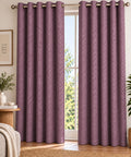 HERRINGBONE EMBOSSED | TRUE BLACKOUT Curtains | Thermal Insulated, Noise Reducing, Light Blocking | Grommet Hanging