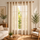 Aesthetic Sheer Curtains | Poly Linen Shrink & Fade Proof Drapes | Home Decor