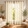 Aesthetic Sheer Curtains | Poly Linen Shrink & Fade Proof Drapes | Home Decor