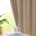 LINENWALAS 100% Blackout Curtains for Window (5 Feet) - Set of 2 Panels, Herringbone Linen Texture Complete Light Block, Thermal Insulated & Noise Reducing Room Darkening Drapes (Beige)