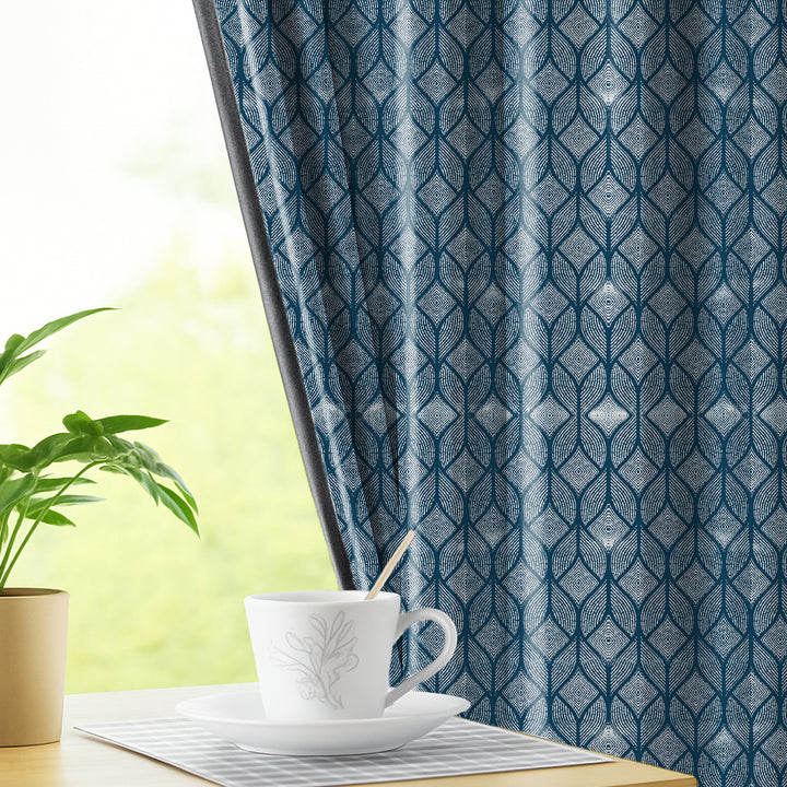 OGEE | Luxury Printed Blackout Curtains for Windows & Doors | Premium Noise Reducing & Thermal Insulated Curtains for Bedroom & Living Room Décor (Pack of 2)