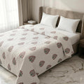 Jaipuri Premium Mulmul Dohar | Hand Block Printed AC Blanket | Reversible Cotton Quilted Dohar