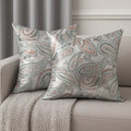 Printed Cushion Covers for Sofa & Bed | Soft, Durable & Fade-Resistant Fabric | Decorative Throw Pillow Covers for Living Room & Bedroom - V