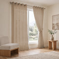 Polyester Sheer Curtain | Transparent Light Filtering | Eyelet Curtain | Solid | 4.5ft x 5ft | Pack of 2