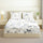 COTTON TWILL | Fitted Sheet | Floral Printed All-Around Elastic Deep Pocket Bedsheet with Matching Pillow Cover | 300TC| Soft, Breathable