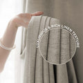 LUMIA | TRUE BLACKOUT Curtains  | Backtape Hanging | Rich Linen Texture | Thermal Insulated & Noise Reducing Panels - Set of 2 Panels