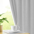 LINENWALAS 100% Blackout Curtains for Window (5 Feet) - Set of 2 Panels, Herringbone Linen Texture Complete Light Block, Thermal Insulated & Noise Reducing Room Darkening Drapes (Beige)