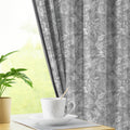 FADED FLORA | Luxury Printed Blackout Curtains for Windows & Doors | Premium Room Darkening & Thermal Insulated Curtains for Bedroom & Living Room Décor (Pack of 2)