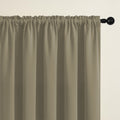 ROD POCKET | SAFARI DIMEOUT TRUE BLACKOUT Curtains | Thermal Insulated, Noise Reducing, Light Blocking | Set of 2 Panels