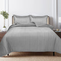 VARIEGATED STRIPES | Bamboo Quilted Bedcovers - King Size (96x106 inches)