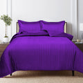 VARIEGATED STRIPES | Bamboo Quilted Bedcovers - King Size (96x106 inches)