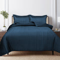 VARIEGATED STRIPES | Bamboo Quilted Bedcovers - King Size (96x106 inches)