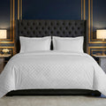 Cotton Jacquard Bedsheet Set | Elegant Self-Checks Weave | Ultra-Soft, Breathable & Skin-Safe | Oeko-TEX® Certified Hotel-Style Bedding