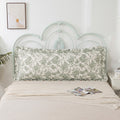 Luxury Body Pillow Cover with Ruffle Border | 20x54 Cotton Pillowcase for Cozy Modern Bedrooms