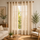Aesthetic Sheer Curtains | Poly Linen Shrink & Fade Proof Drapes | Home Decor