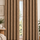 Embossed Herringbone Leaf 100% True Blackout Curtains Set of 2 Panels |Thermal Insulated | Light Blocking | Grommet Hanging