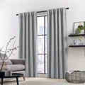 LUMIA | TRUE BLACKOUT Curtains  | Backloop Hanging | Rich Linen Texture | Thermal Insulated & Noise Reducing Panels - Set of 2 Panels