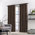 LUMIA | TRUE BLACKOUT Curtains  | Backloop Hanging | Rich Linen Texture | Thermal Insulated & Noise Reducing Panels - Set of 2 Panels